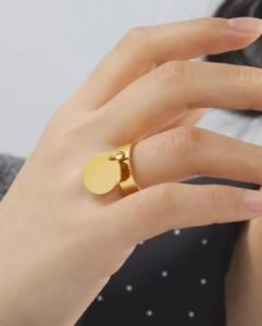 bague medaille tendance