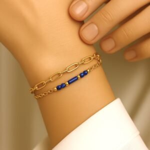 bracelet multi tours avec pierres