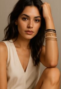 femme avec bracelet multi tours