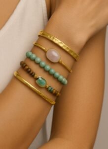 bracelet pour femme avec pierres naturelles