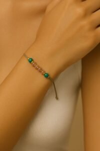 bracelet cordon pour femme avec pierres naturelles